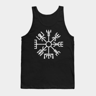 Norse Vegvisir Viking Compass Pagan Wayfinder Distressed Tank Top